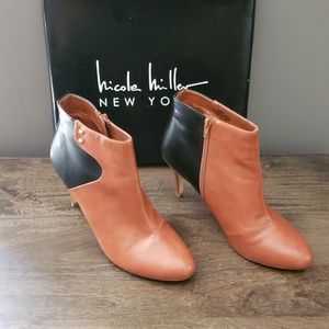 Nicole Miller Two-Tone Boots